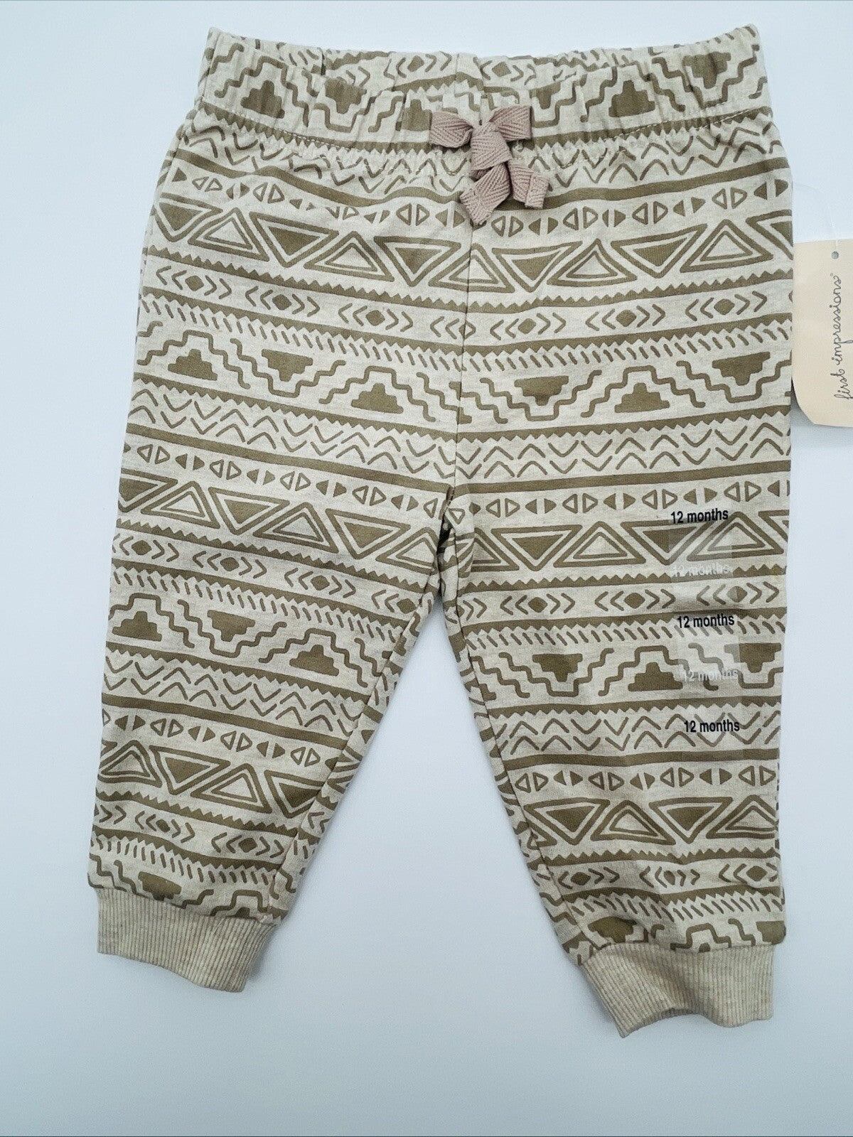 First Impressions Baby Boys Geo-Print Jogger Pants - Size 18 Months