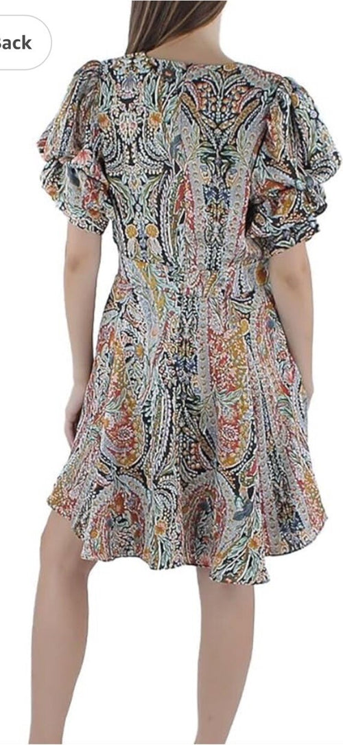 1.State Womens Floral Print  Fit & Flare Dress BHFO 8556