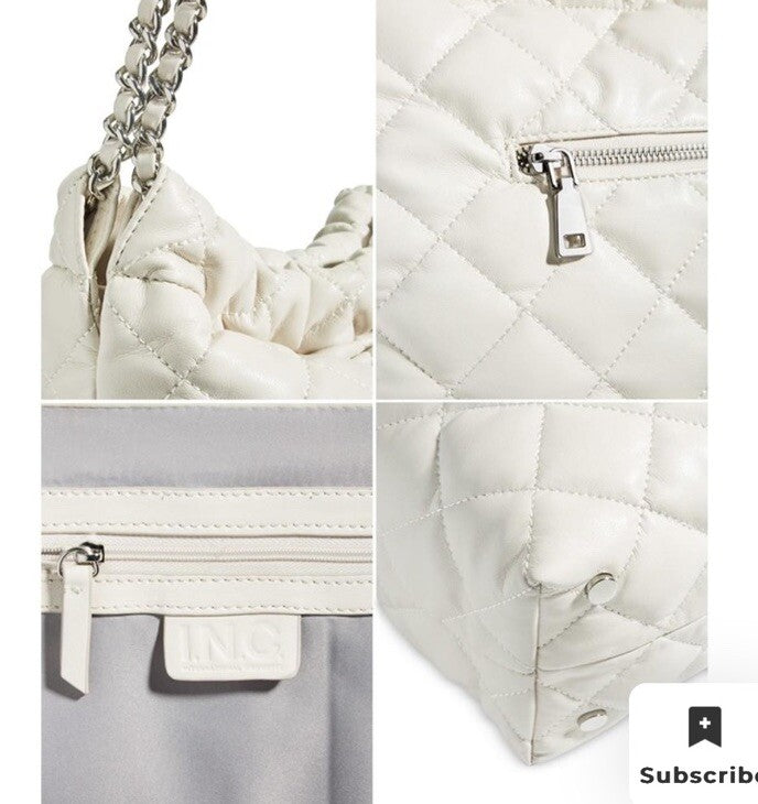 Kyliee Quilted Faux Leather Large Shoulder Bag, Created for Macy's