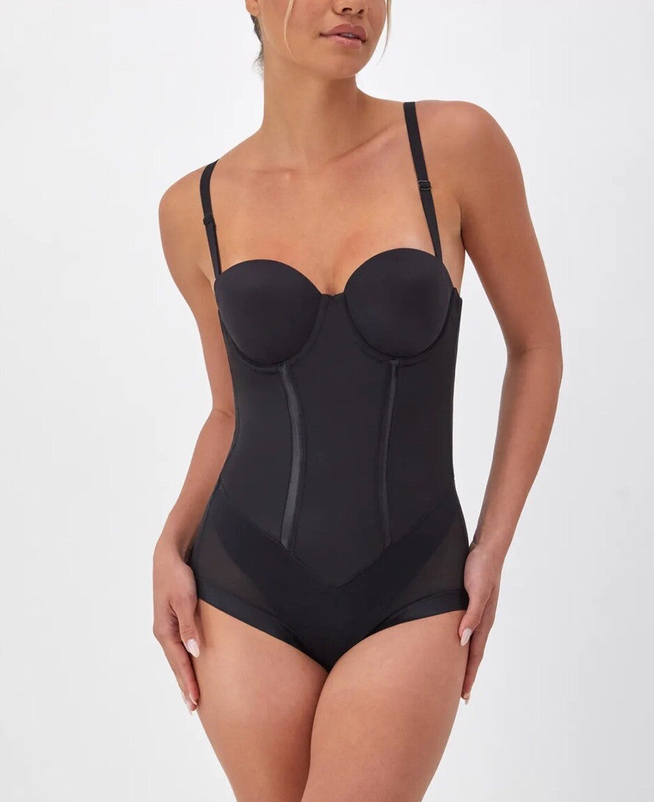 Ultra-Firm Convertible Body Shaper with Built-In Underwire Bra #FL1256