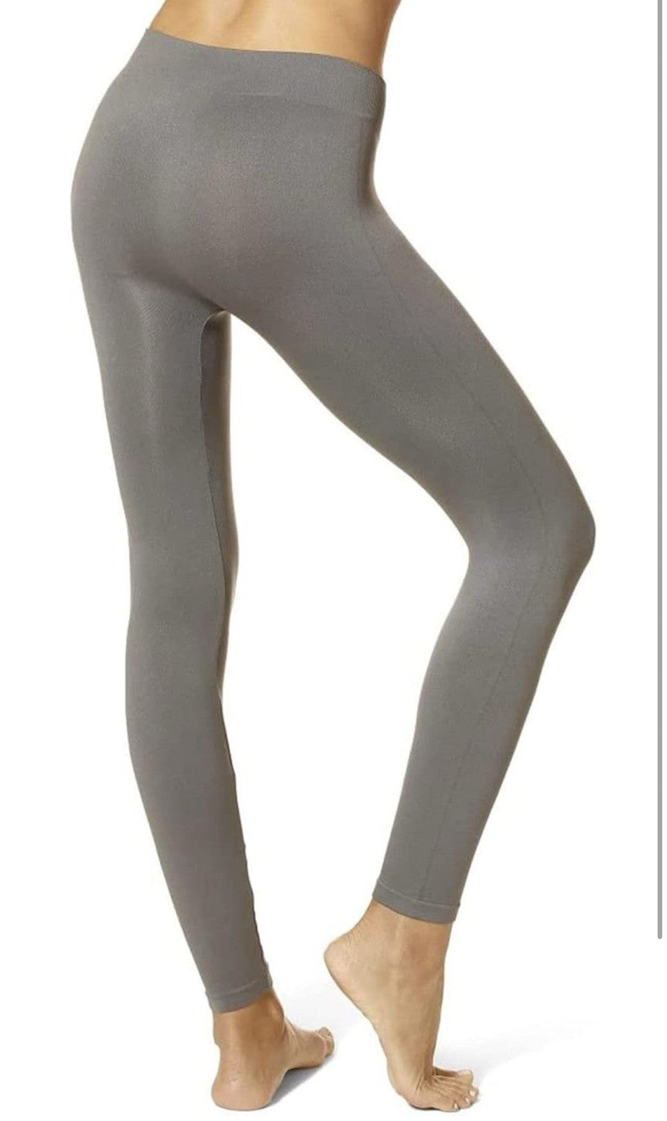 Women HUE Women's Seamless Leggings Grays Size S/M