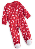 Matching Family Pajamas Baby Merry One-Piece Footed Pajamas ,Merry Red 24 Month