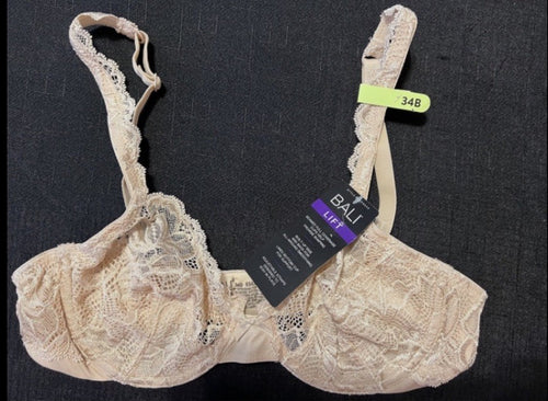 Bali Women's 34B Lace Desire 2-Ply Underwire Comfort Bra DF6543 Champagne