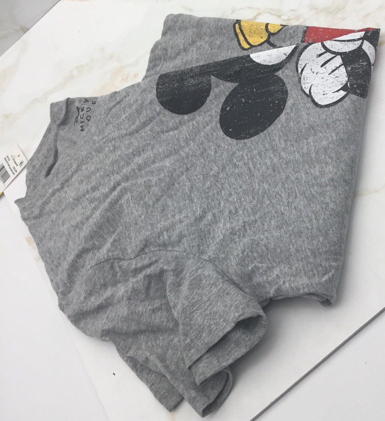 Hybrid Apparel Juniors Women’s Disney Mickey Mouse Grey T-shirt M