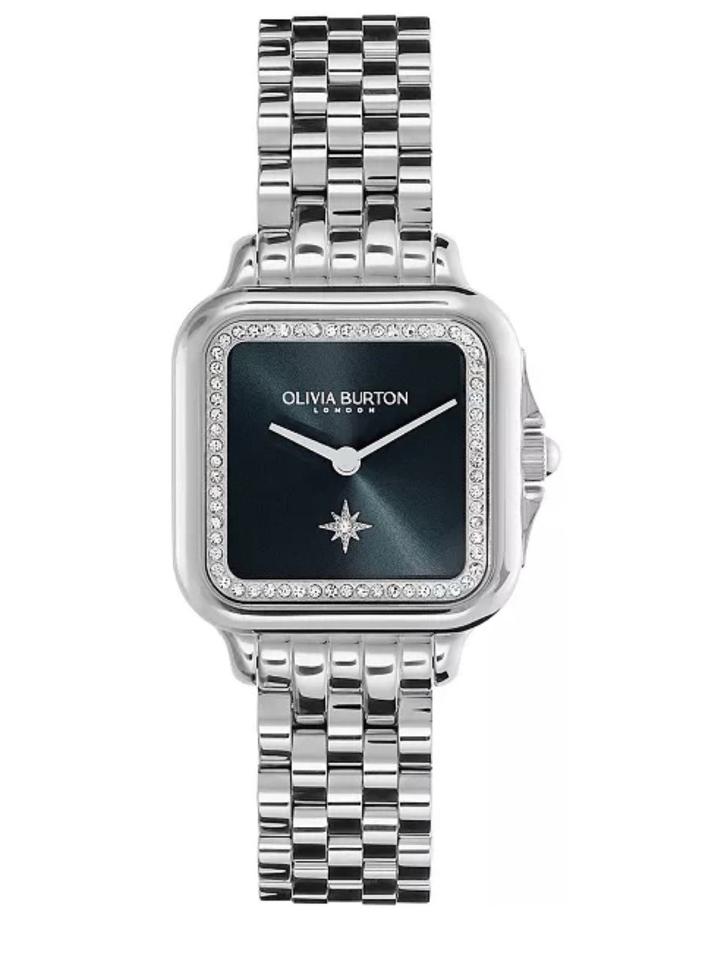 Olivia BurtonWomen's Grosvenor Silver Stainless Steel Watch 28mm One Size Fits