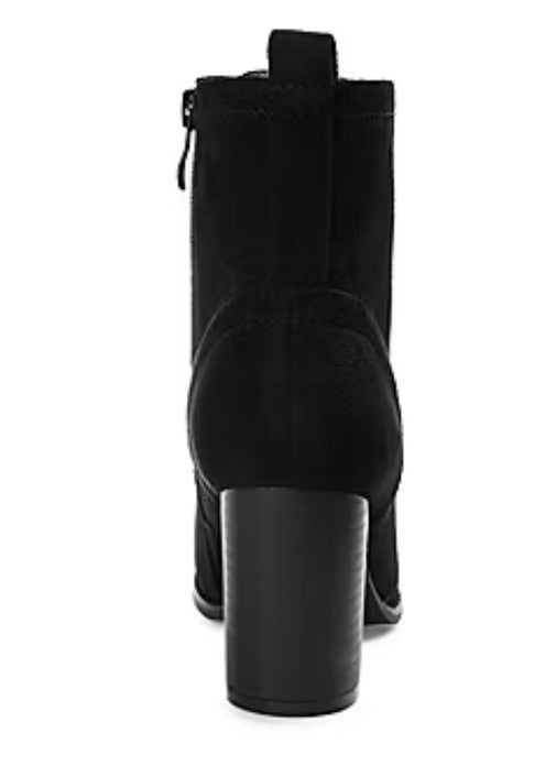 Journee Collection Women's Lace Up Boot BAYLOR Black Size 61/2