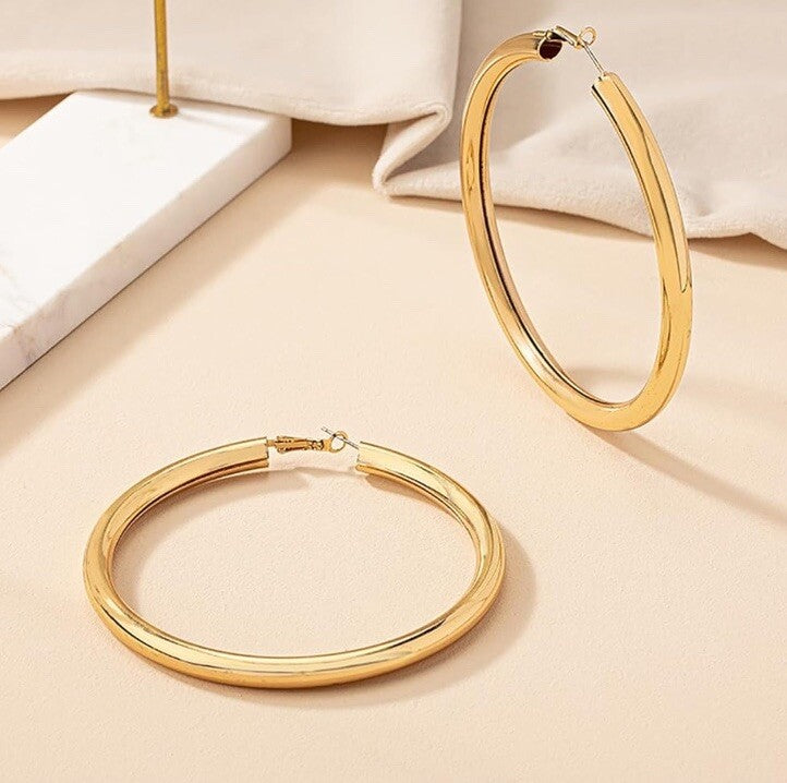 Bold Elements Large Hoops 