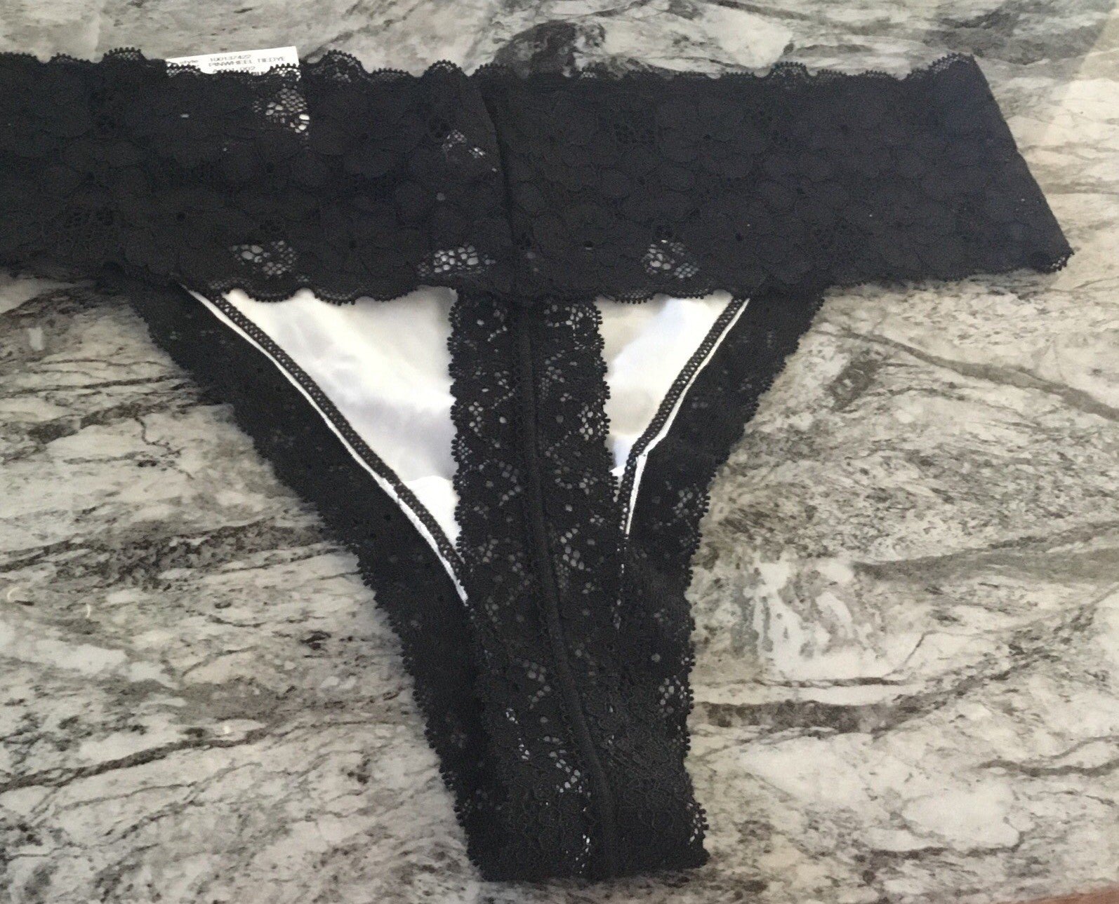 Jenni Women's Lace-Trim Thong Underwear Pinwheel Tiedye XXXL
