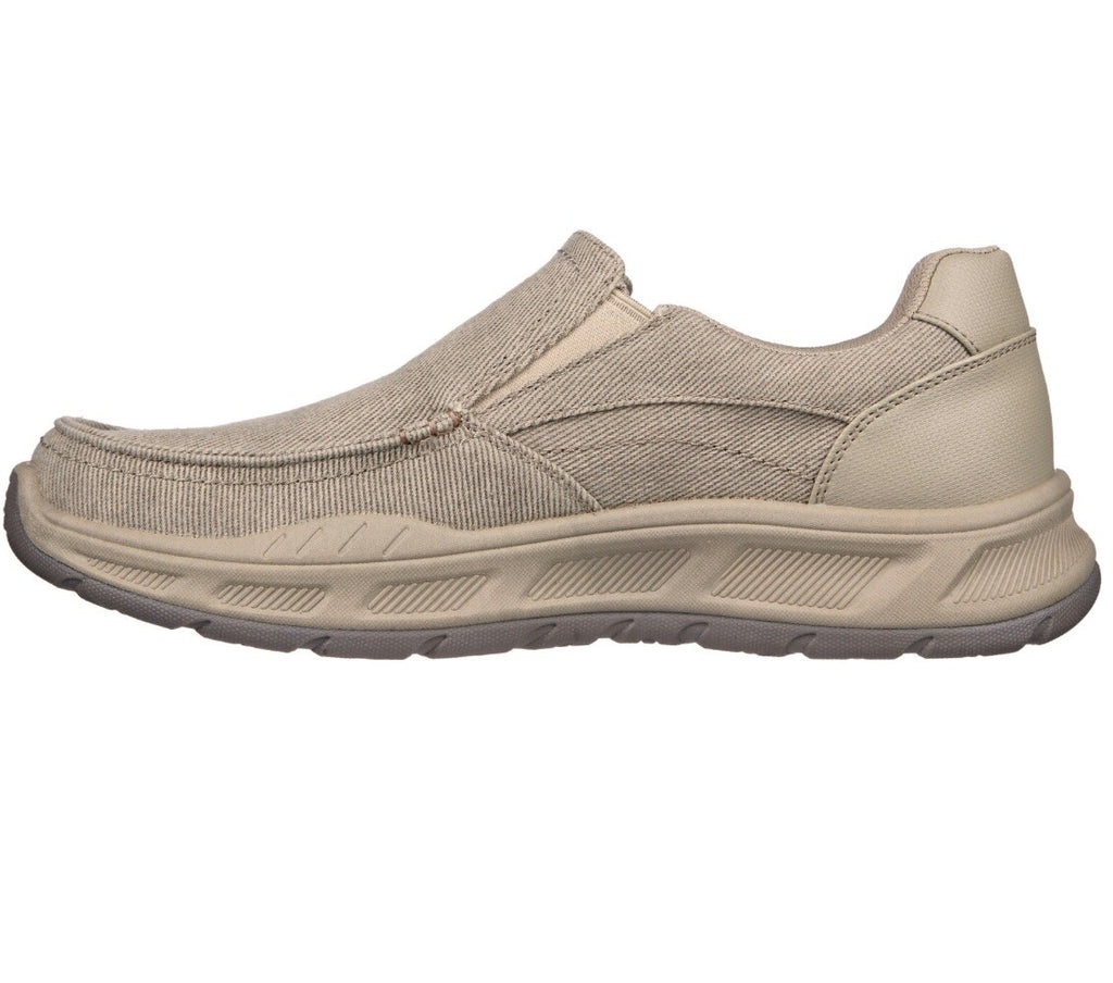 Skechers Men's Cohagen Canvas Slip On Shoe  Color Toupe 16941S Size 9 New