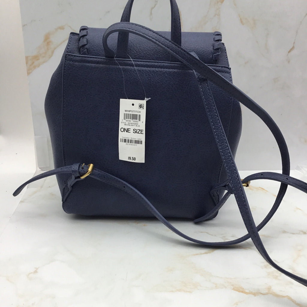 Style & Co Whip-Stitch Backpack Women's One Size Moonlight Blue Magnetic Snap
