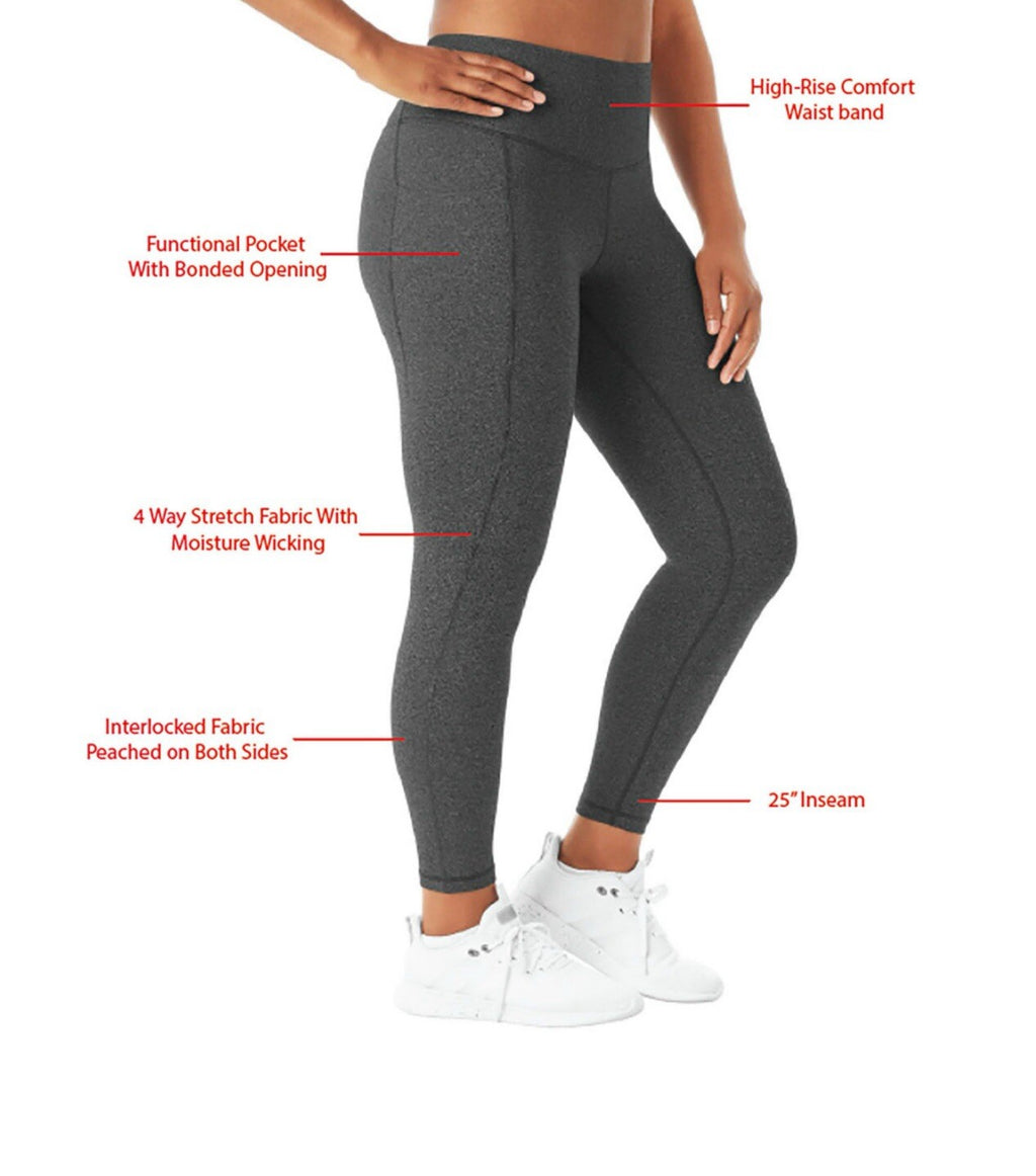 Member's Mark Women's Everyday High-Rise 25" Inseam Ankle Legging XXL