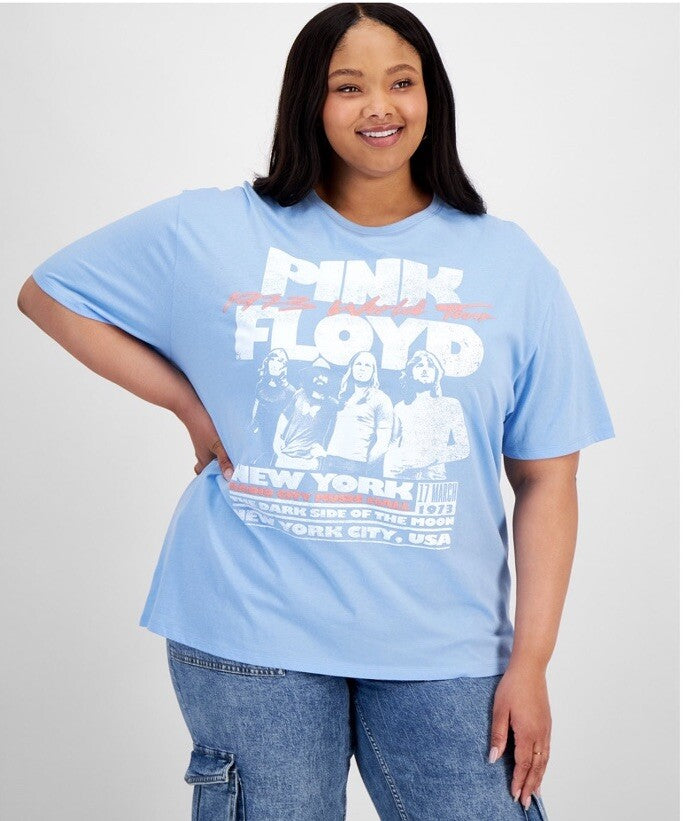 Grayson Threads The Label Trendy Plus Size Pink Floyd T-shirt 