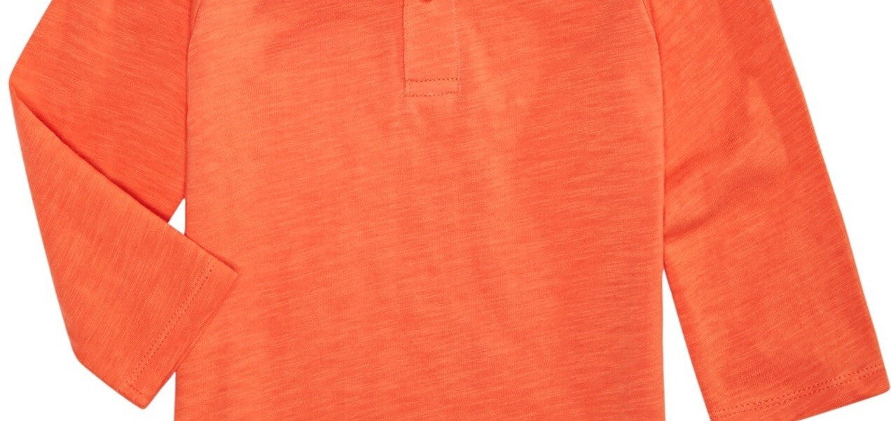 First Impressions Infant Boys Brings Him A Comfy Polo Shirt,Orange 12 Months