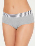 Jenni Elastic Waistband Cotton Hipster Underwear Heather Gray Size XXL