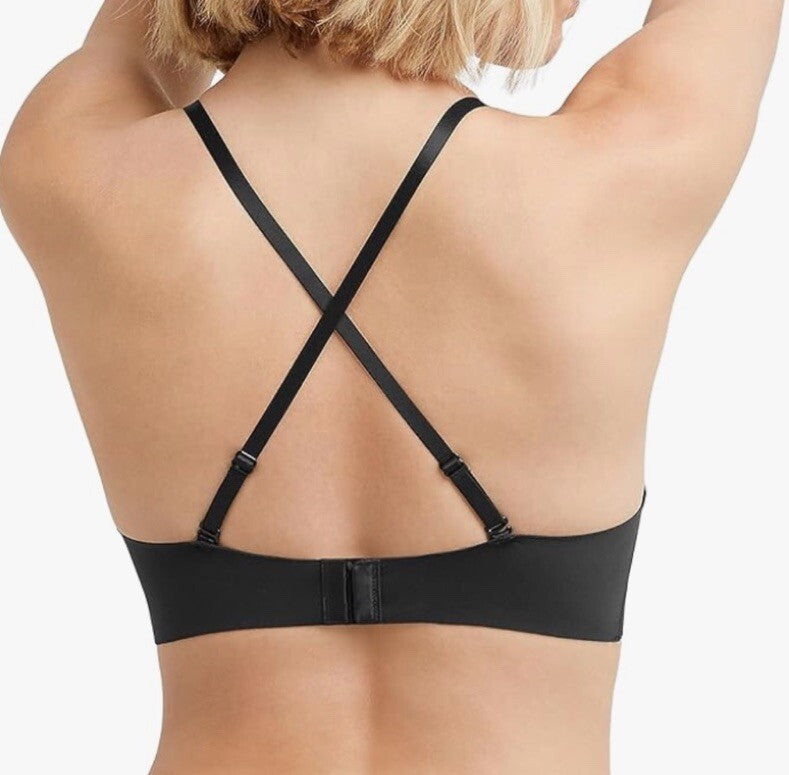 NEW Maidenform DM2322 Black Triangle Bralette Wireless Bra 2XL 