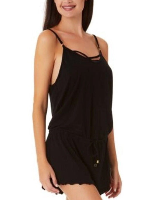California Waves NWT Black Shorts Cover-Up Casual Romper Juniors XS