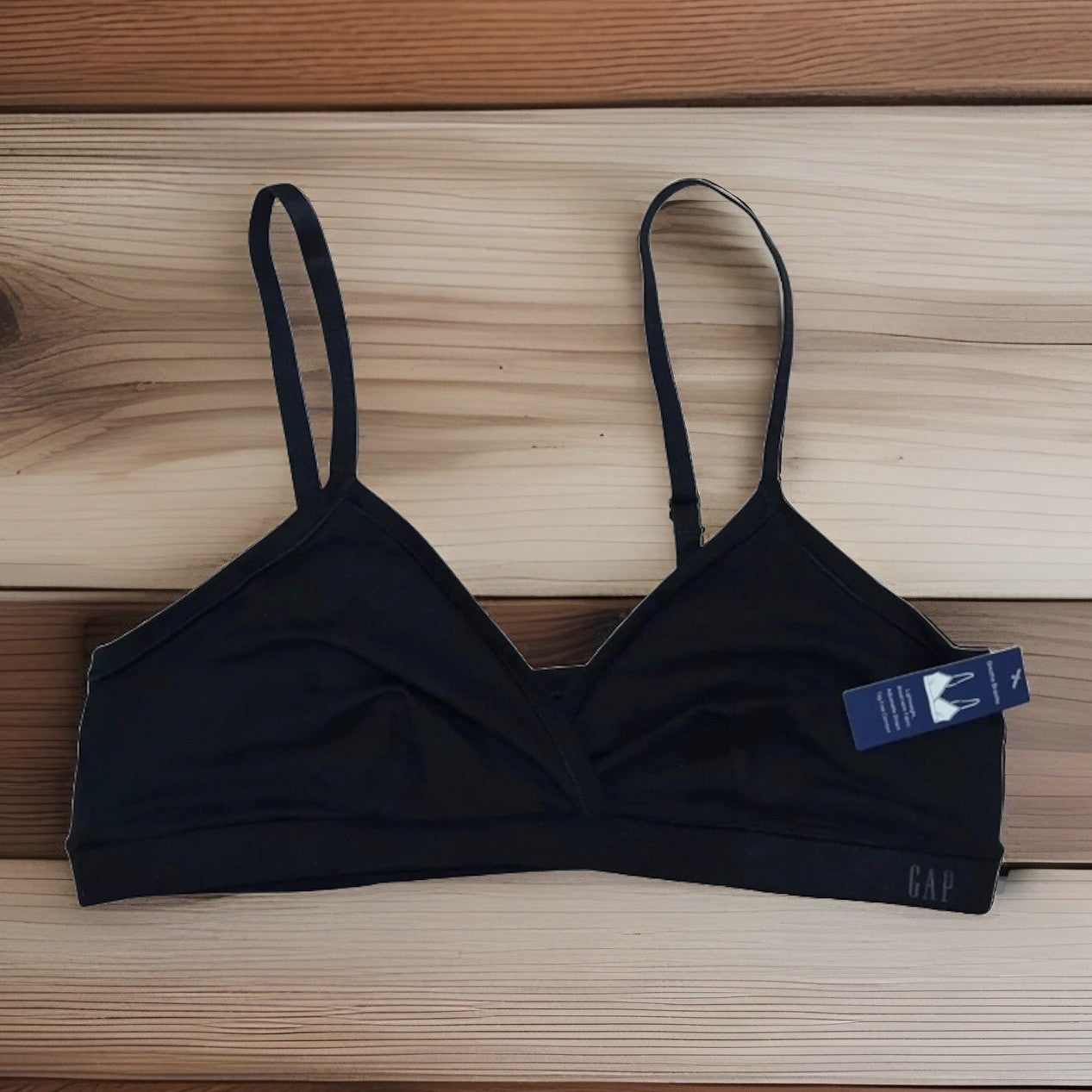 GAP GapBody Women's Breathe Full Coverage Bralette GPW00153 Medium Black