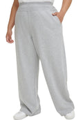 Calvin Klein Women's Gray High-Waist Wide-Leg Sweatpant Pants Plus Size 2X