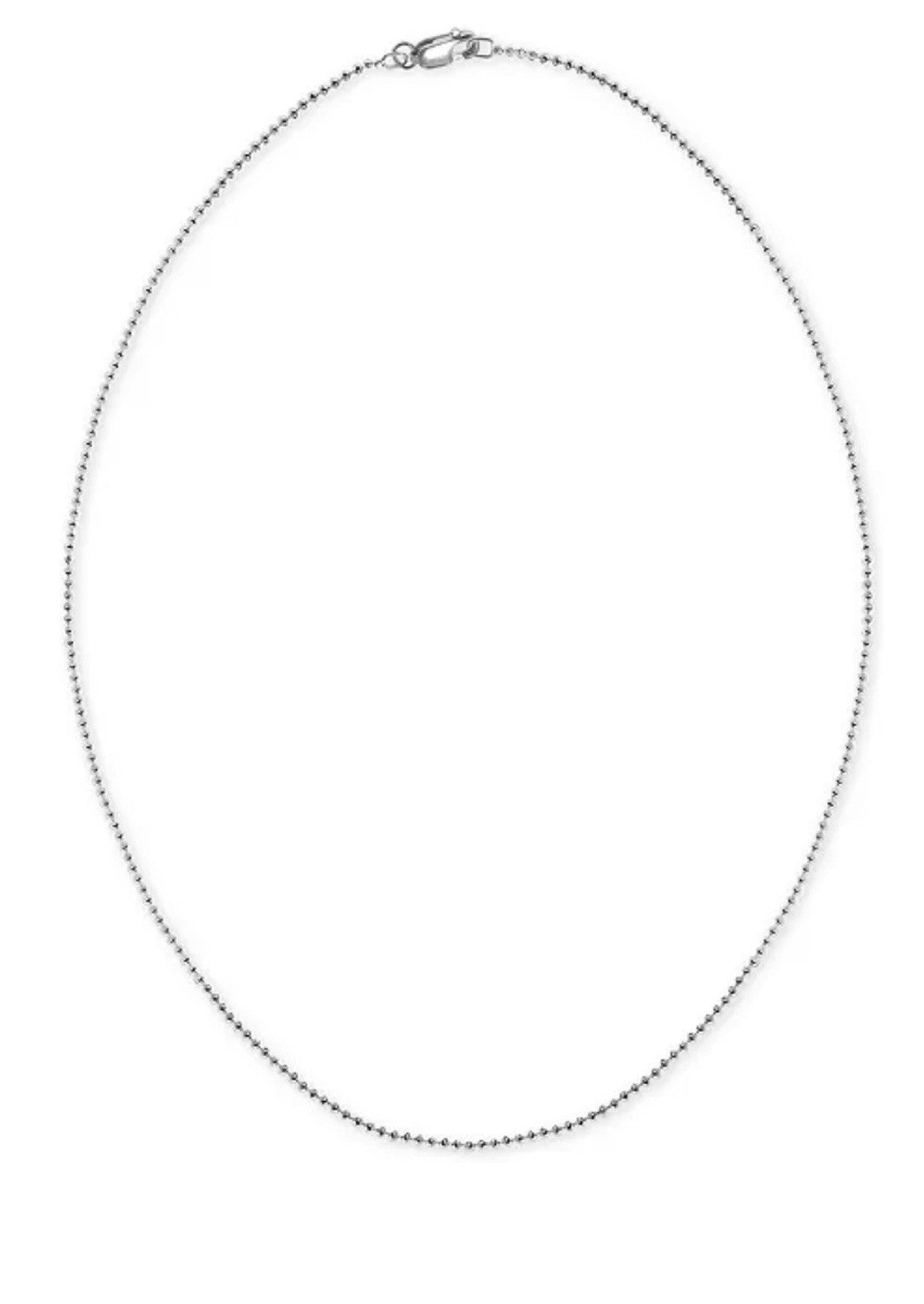Alex Woo Little Letter by Initial Pendant Necklace in Sterling Silver "O”
