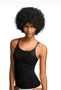 Maidenform Women's Firm Control Fat Free Long Length Tank 3266 - Black 2X