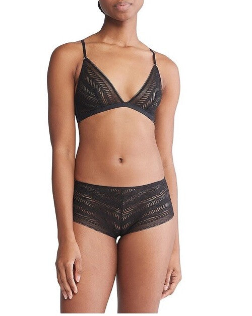 Calvin Klein Sculpt Lace Unlined Wire-Free Triangle Convertible Bra NWT Size XS