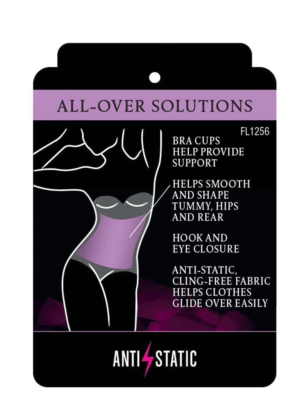 Maidenform Easy Up Firm Control Bodybriefer Strapless Shapewear  1256 Sz 38C Bla
