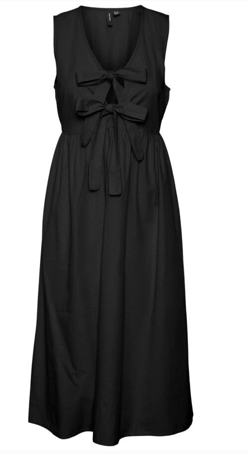 Vero Moda Women's Gili Sleeveless Midi Dress Black XL
