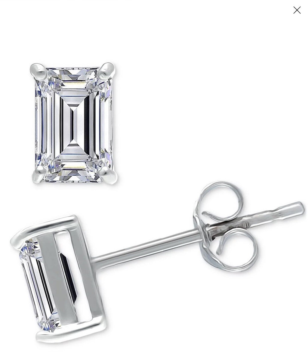 Sterling Silver Cubic Zirconia Earrings From Macys 