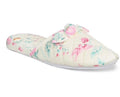 Charter Club Memory Foam Women’s Slippers M 7-8 Yellow With Flowers 