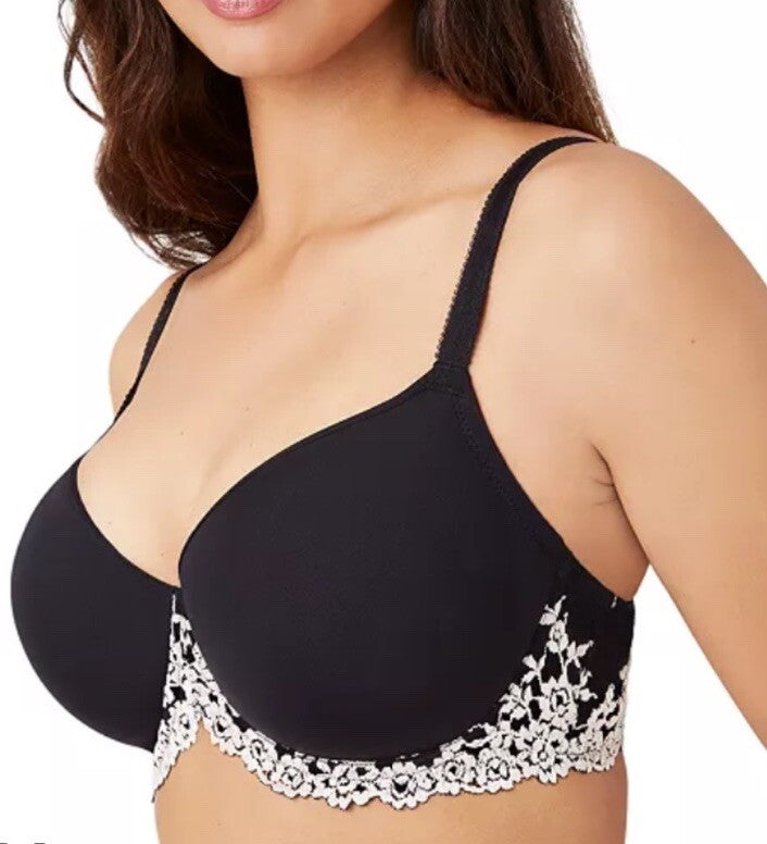 Wacoal Embrace Lace Contour Bra: Size 38D Color Black