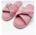 CHARTER CLUB terry bow open toe womens slide slippers Memory Foam Size 5/6