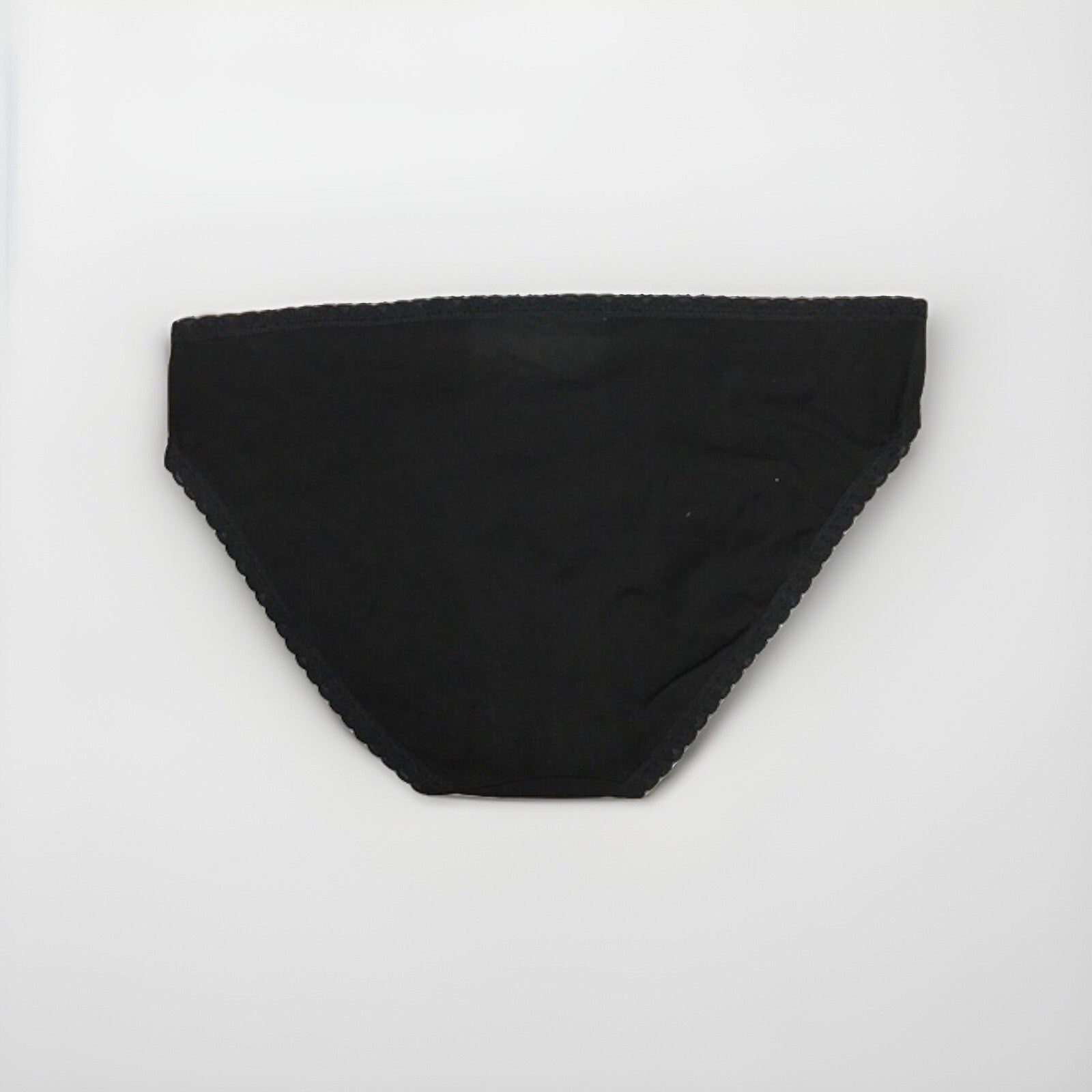 Jenni Women’s Lace Trim Hipster Underwear Small Black 