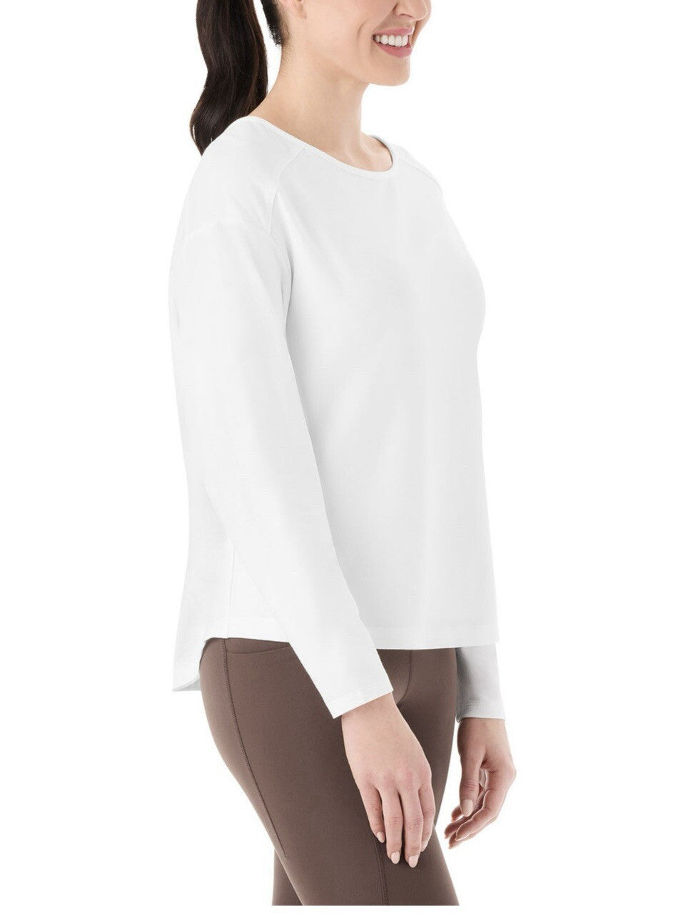 NWT Member's Mark Women's Long Sleeve Active Tee Size S