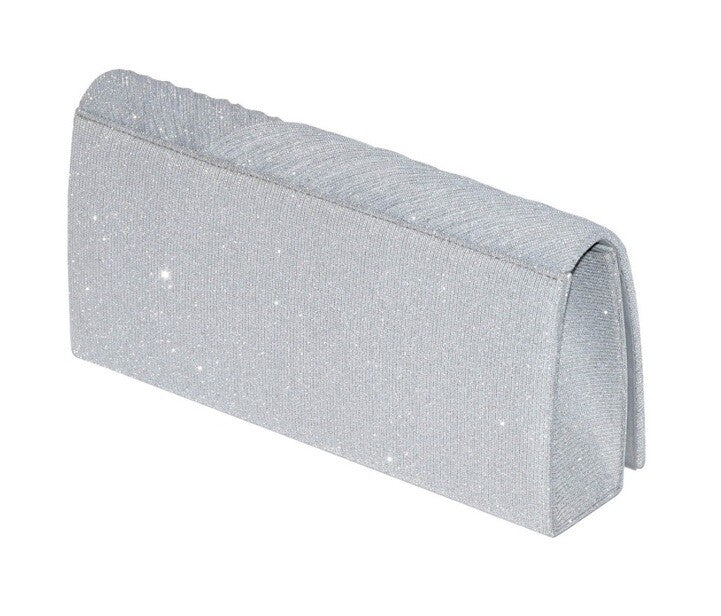 Club Rochelier Ladies Glitter Evening Bag With Pleats 