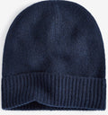 Charter Club Cashmere Cuffed Beanie Navy ONE SIZE