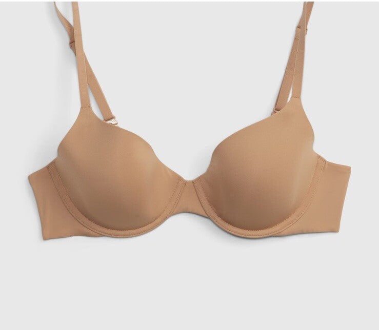 GapBody Everyday T-shirt Bra 34D Brush Beige 