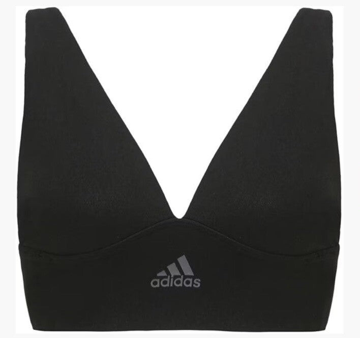  adidas Sport Active Seamless Micro Stretch Long Line Plunge Bra S Black 