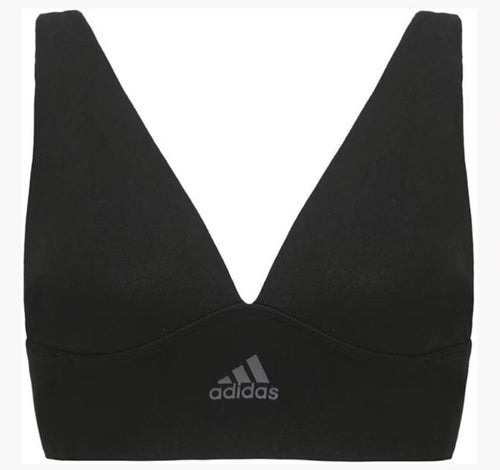  adidas Sport Active Seamless Micro Stretch Long Line Plunge Bra S Black 
