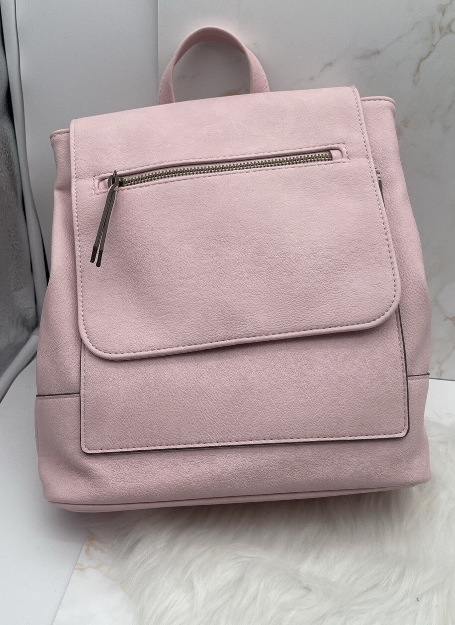 STYLE & CO Hudsonn flap medium women's backpack - Lotus Pink