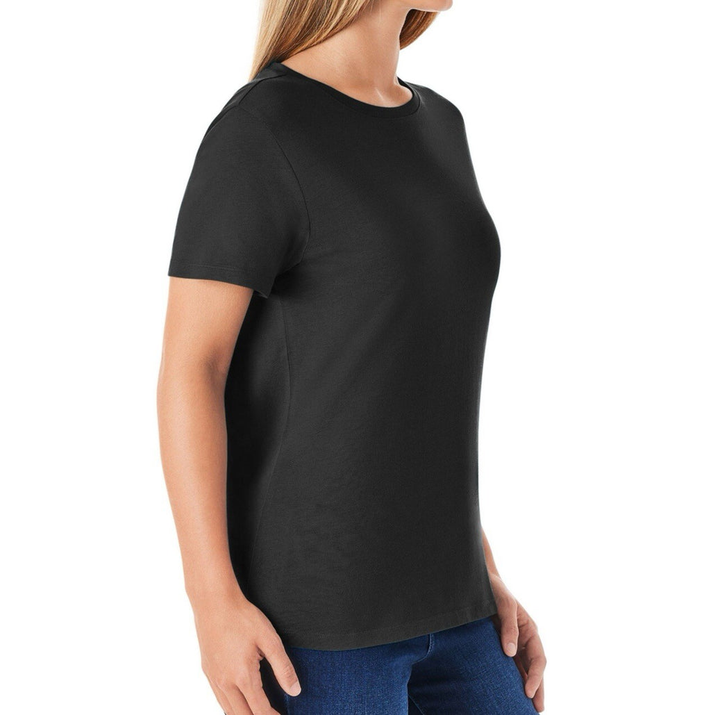 Members Mark Women's Essential Short Sleeve Relaxed Fit Crewneck Tee Size L