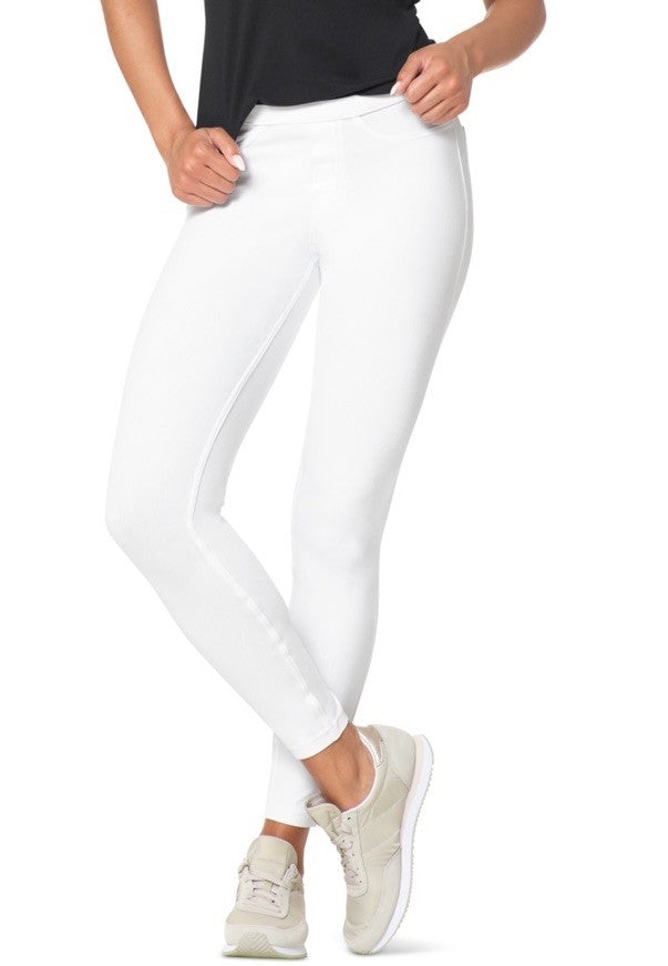 Hue Classic Stretch Denim Leggings U23366F, White XL (16-18) MSRP