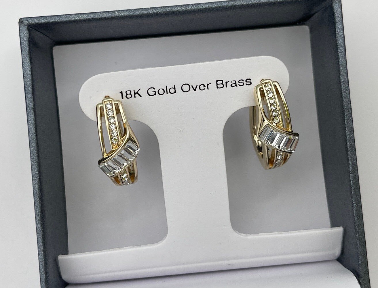 18 K Gold Over Brass Women’s Earrings Macy’s Creation 