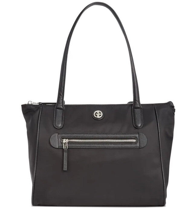 GIANI BERNINI nylon women's tote shoulder bag purse -BLACK