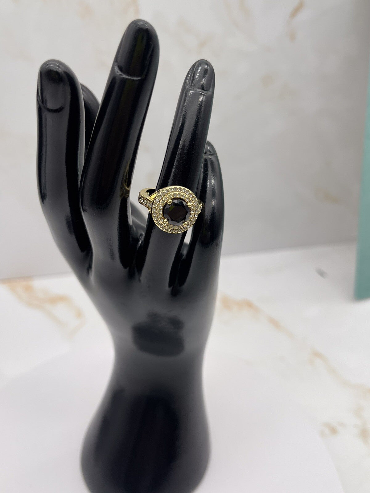 Charter Club Cubic Zirconia Gold Plated Ring Size 6