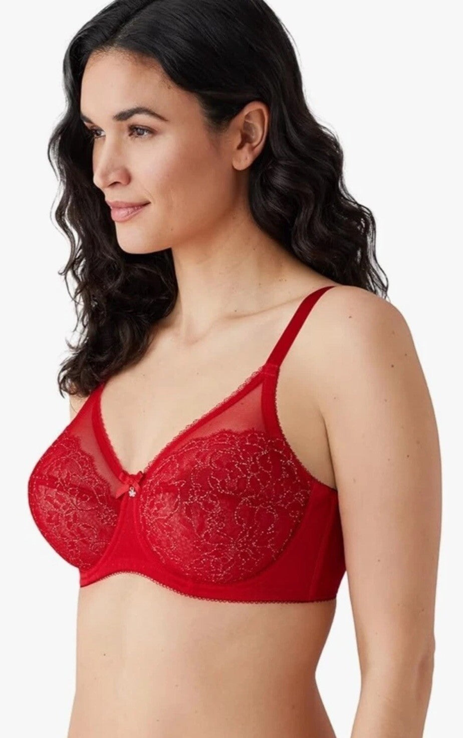 Wacoal 855186 Retro Chic Full Figure Underwire Bra 42G Red