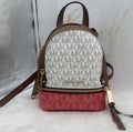 Michael Kors Logo Rhea Zip Extra Small Messenger Backpack 