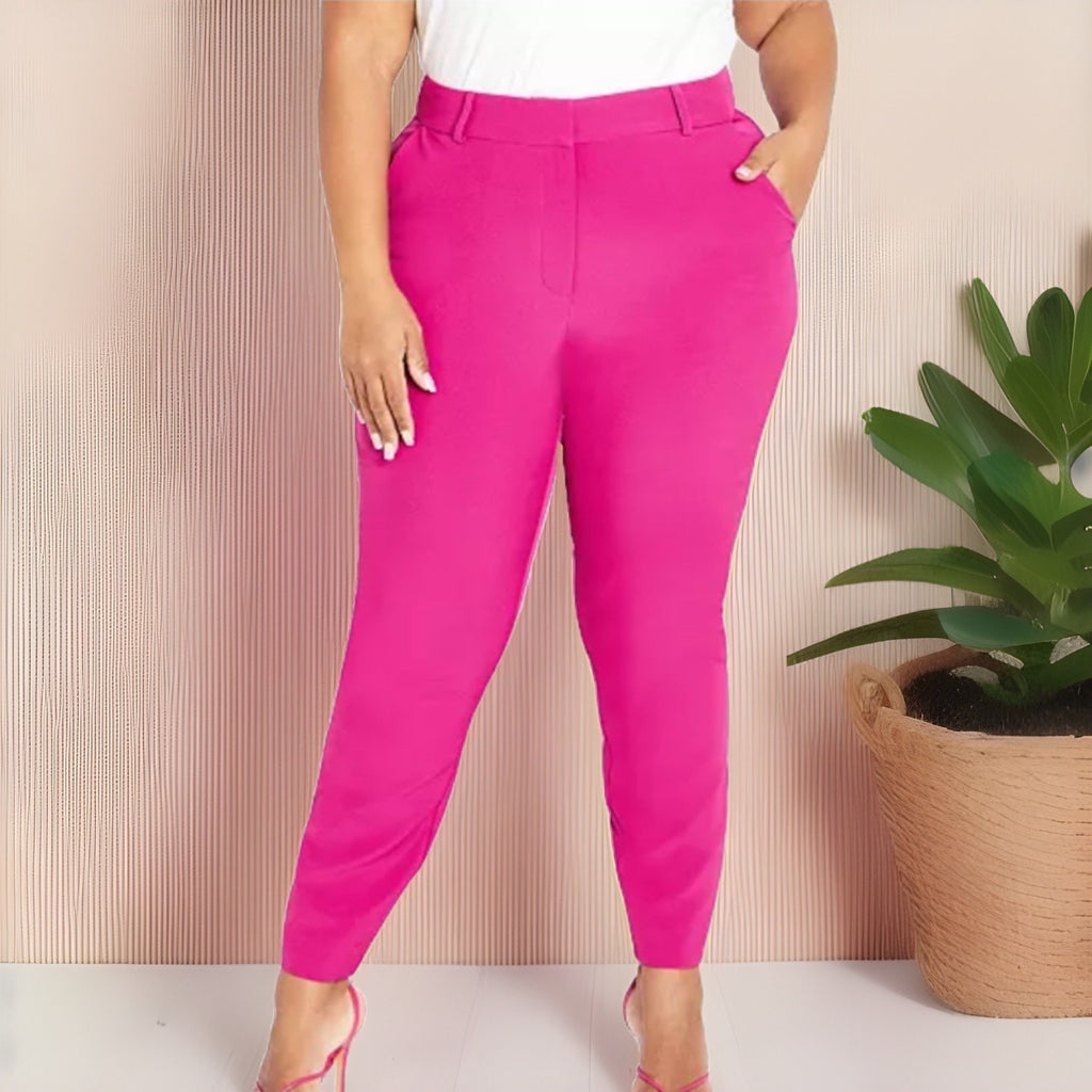 CITY CHIC Trendy Plus Size Sabine Pants Size US 18 Pop Pink