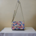 Style&Co. Cross Body Pink/Blue “Brush Strokes” Print Purse Bag-Faux Leather-Ligh