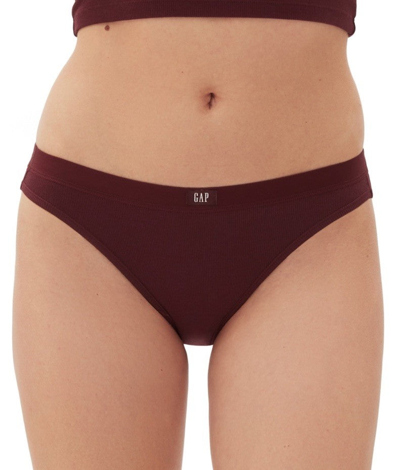 GAP Womens Logo Comfort Bikini Panty Windsor Wine L