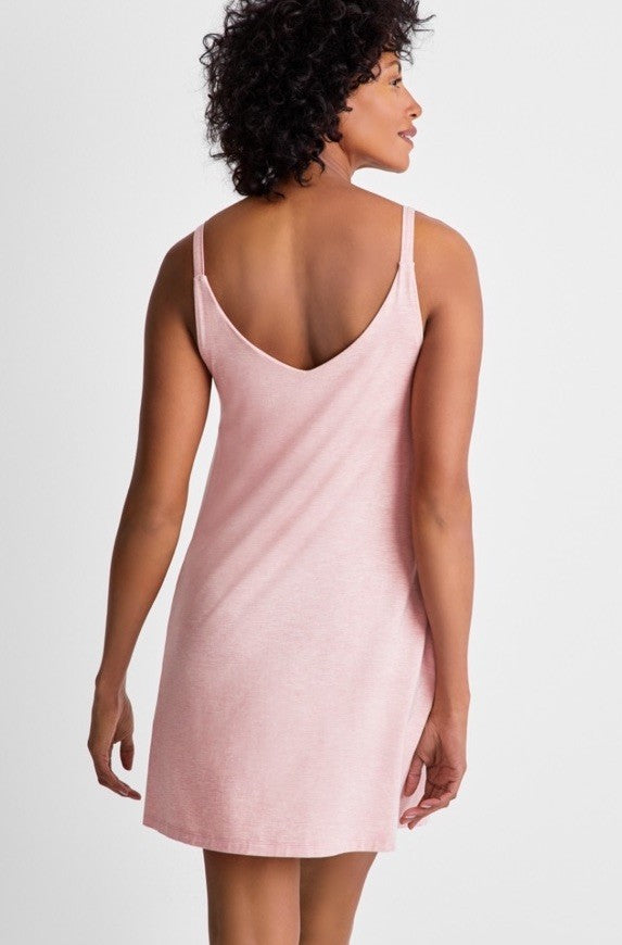State of Day Women's Fluid Knit Solid Tank Chemise XS Soft Blush 